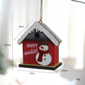 Decorative Retro Wooden Hut with Christmas Design