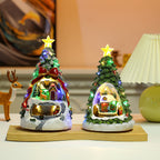 Illuminated Christmas music box with music
