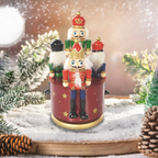 Nutcracker music box made of wood