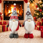 Telescopic gnome figure, height adjustable