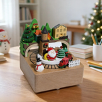 Wooden music box in modern design