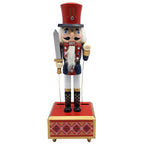 Nutcracker music box, soldier king, 30.5 cm