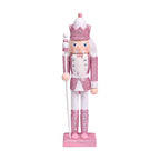 Decorative Nutcracker Wooden Figure, Pink
