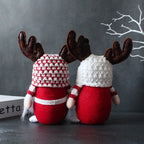 Christmas Elf Figure with Antler Hat, Standing