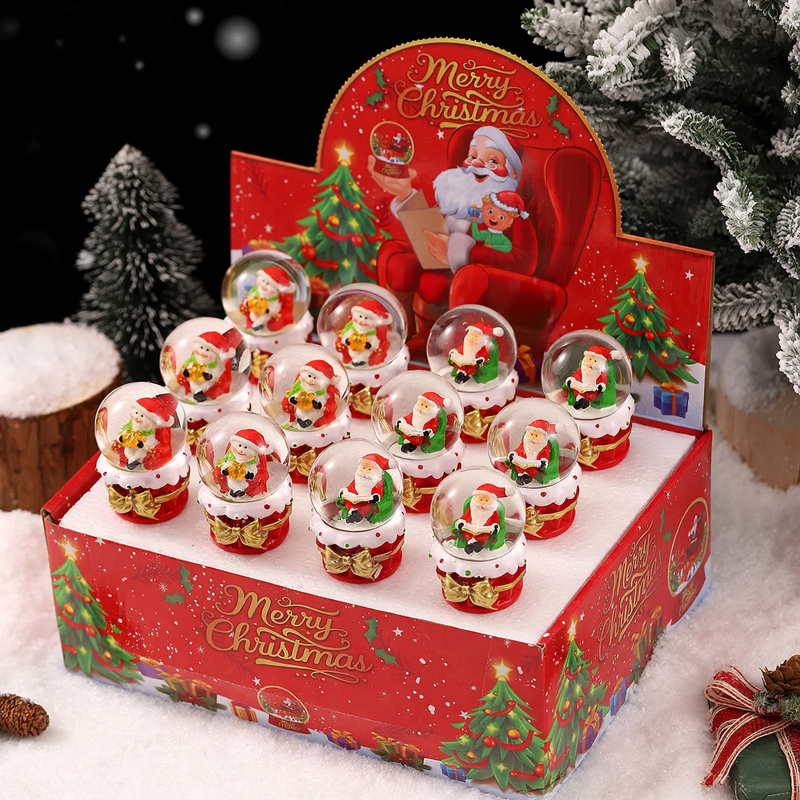 Christmas snow globe gift set with lighting