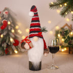 Decorative gnome figurine with Christmas accessories
