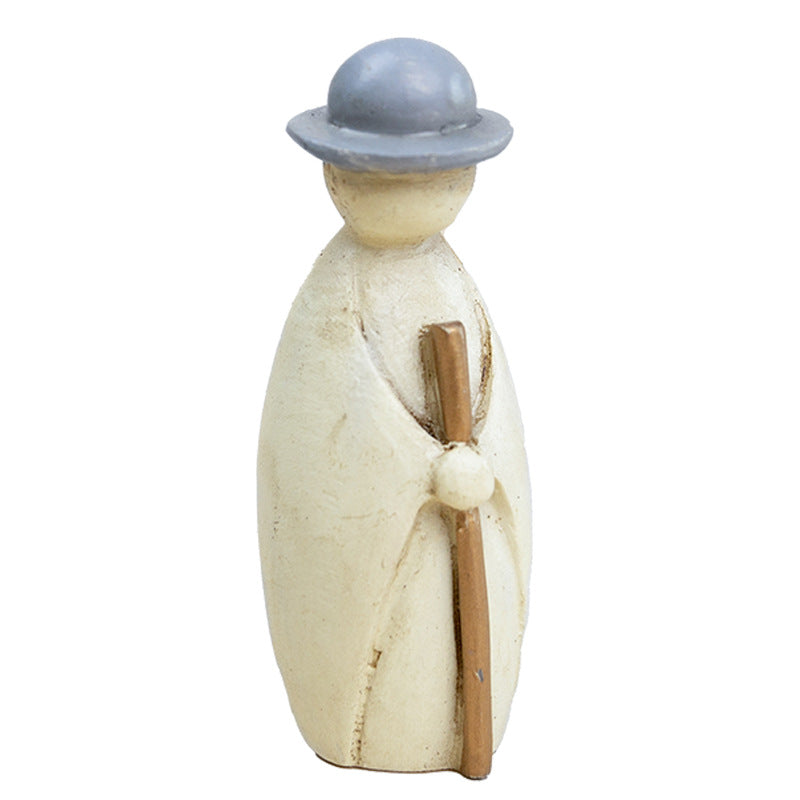 Nativity figures set made of resin