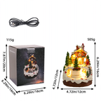 Illuminated music house with night light function