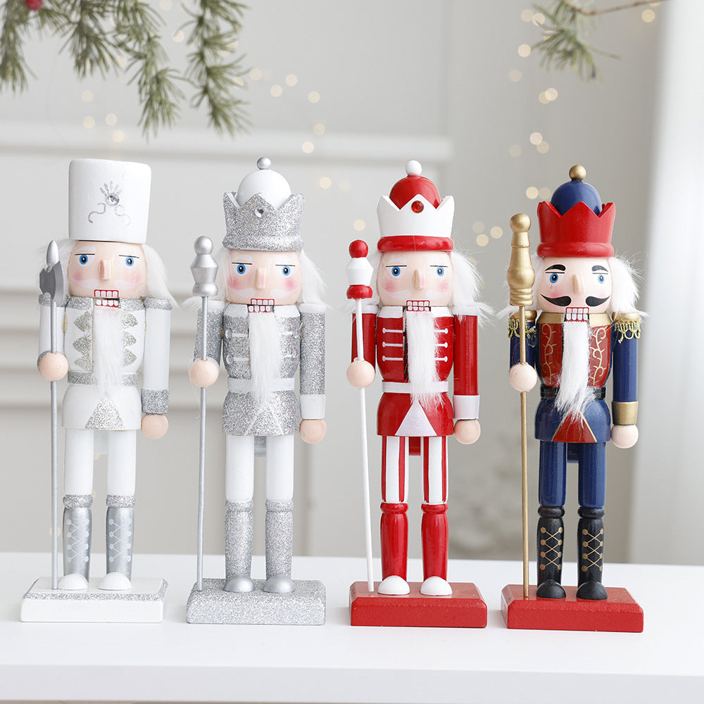 Decorative nutcracker figure made of wood for the table