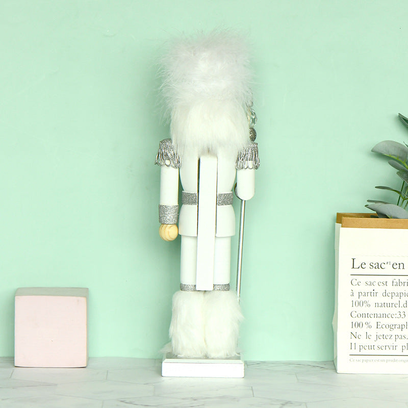 Nutcracker figure, 35 cm, White King