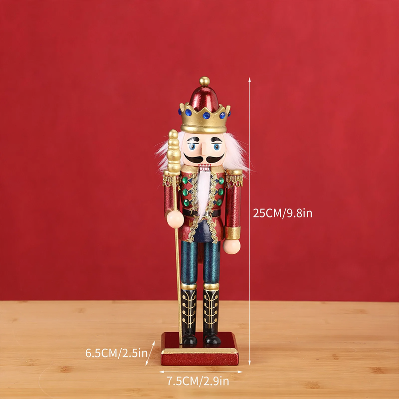 Nutcracker figure made of wood, 25 cm, European style