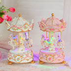Carousel music box with lighting
