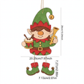 Christmas felt pendants, set of 6