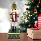 Nutcracker music box, soldier king, 30.5 cm