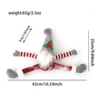 Christmas gnome curtain holder made of knit