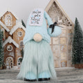 Decorative gnome figure, blue design