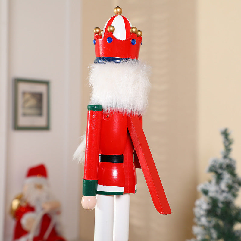 Large nutcracker figure made of wood, 52 cm