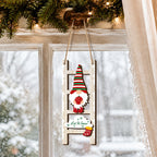 Christmas Elf Leader Pendant made of Wood, Set of 3