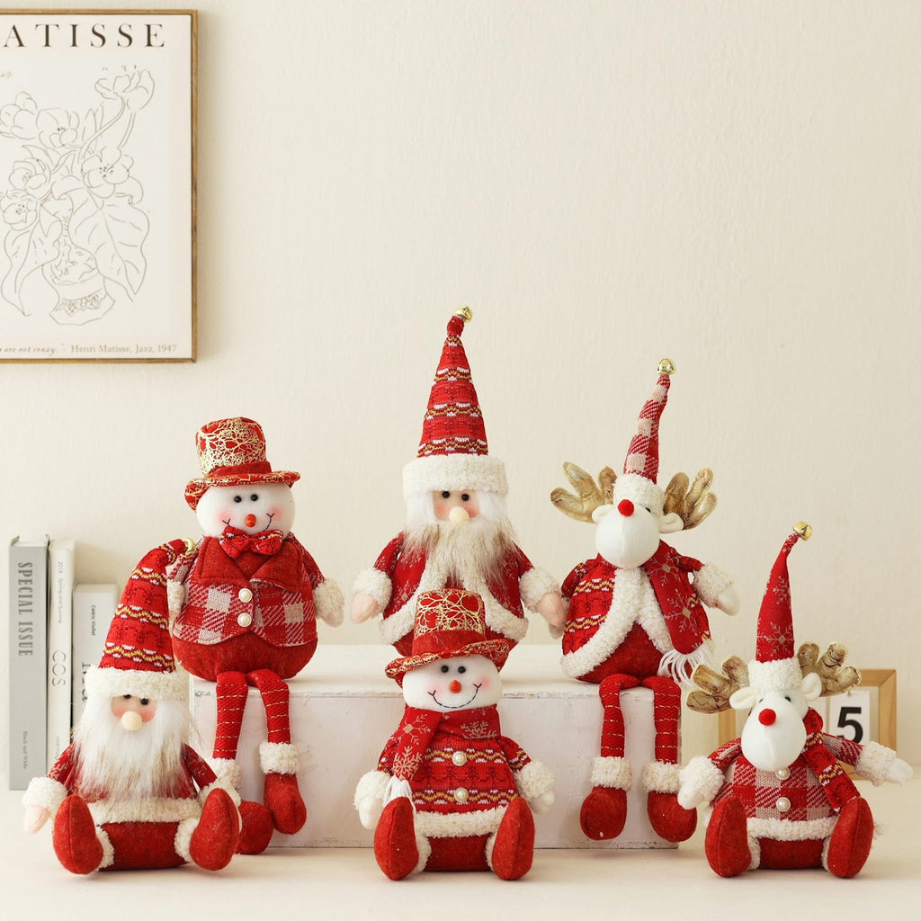 Decorative gnome figure made of fabric for Christmas