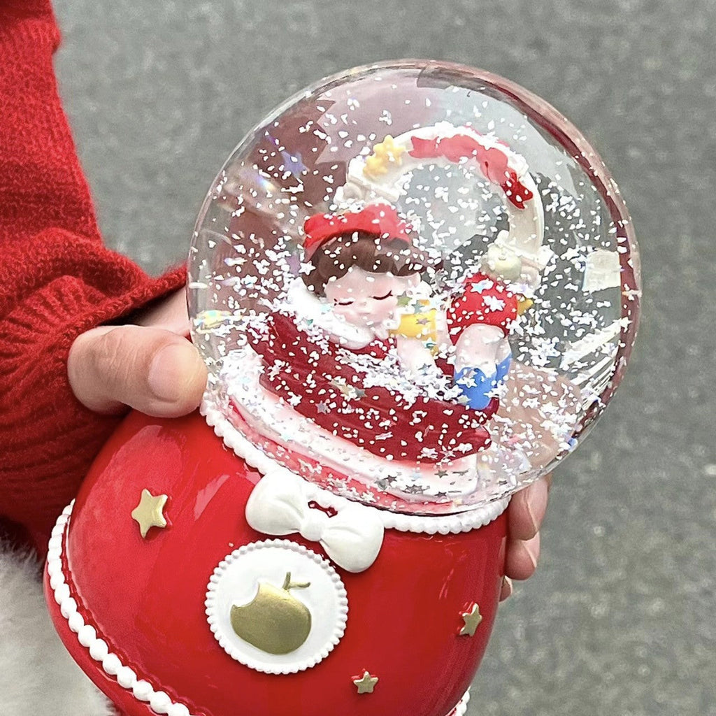 Decorative music snow globe made of resin