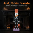 Decorative nutcracker in skull design, 25.5 cm