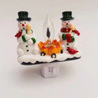 Decorative night light made of resin