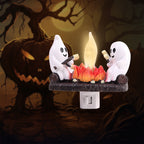 Decorative resin figure with night light effect