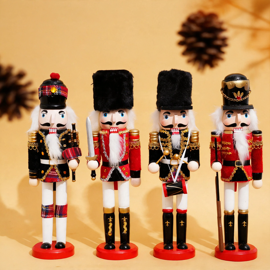 Nutcracker soldier made of wood, 30 cm, decorative table figure