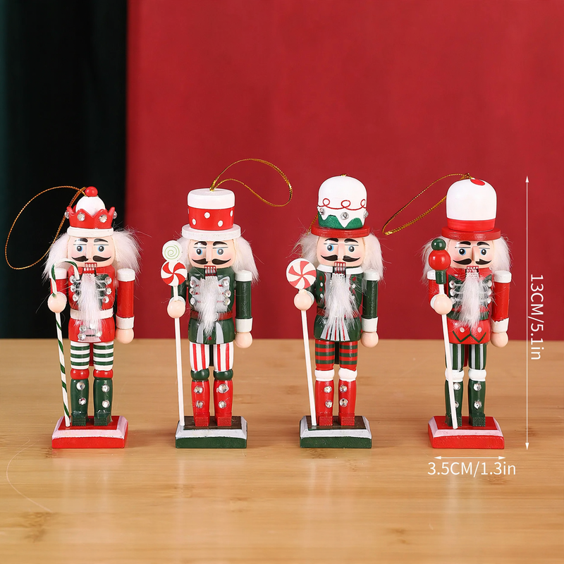 Classic wooden nutcracker soldier, Christmas decoration