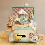 Vintage Carousel Music Box made of Resin