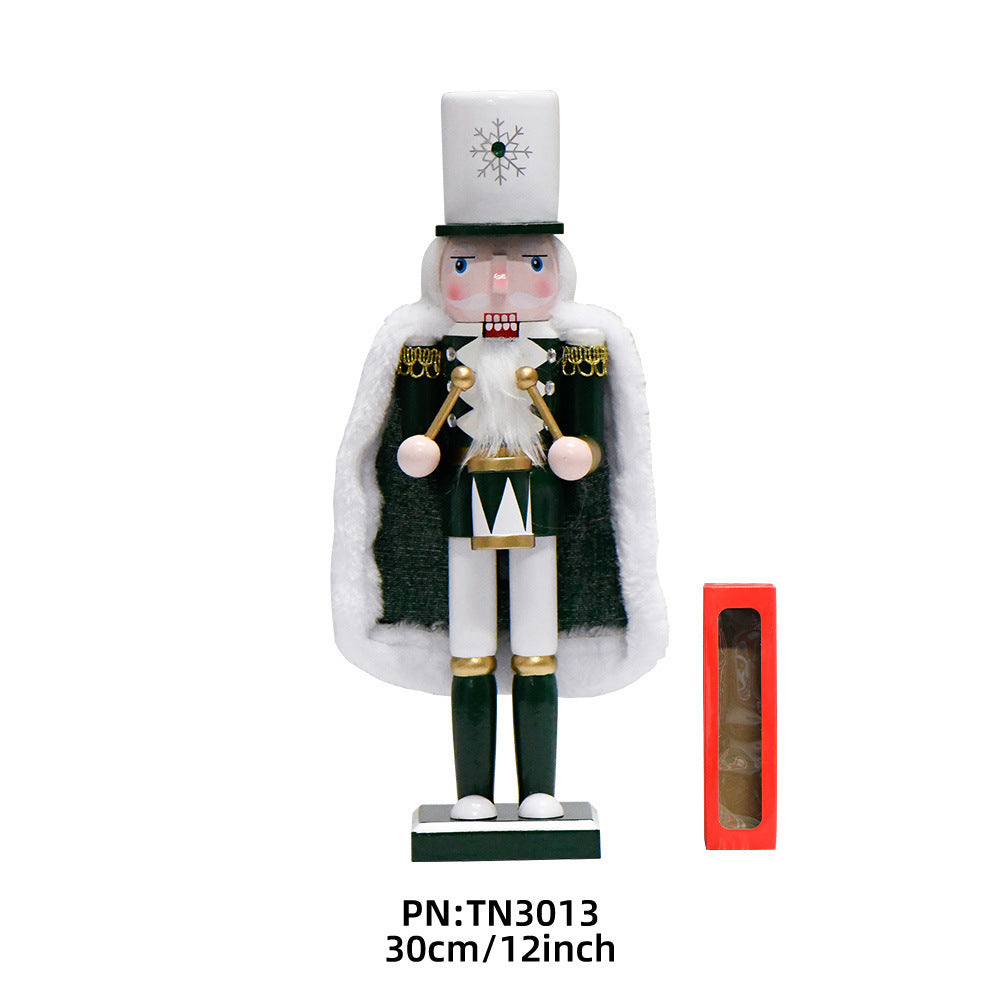 Nutcracker soldier with cloak, 30 cm, wood