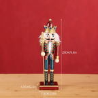 Painted nutcracker soldier made of wood, 25 cm, as a decorative figure