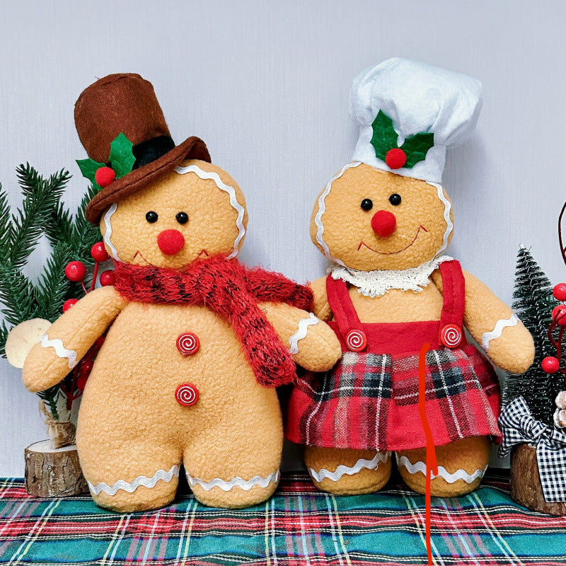 Decorative gingerbread man doll for Christmas