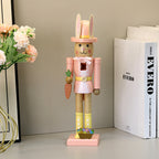 Decorative nutcracker figure in rabbit design