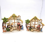 Handcrafted nativity figures made of resin
