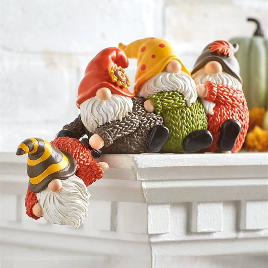 Decorative gnome or bear figures made of resin