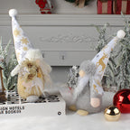 Gnome figure with hat in gold and silver look