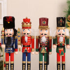 Wood Nutcracker Set, Christmas Table Decoration