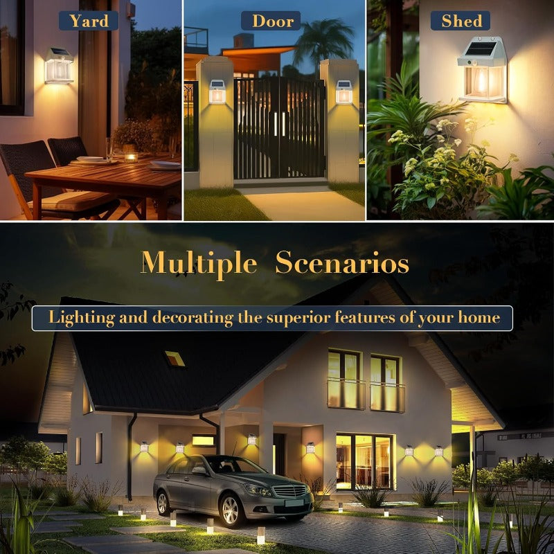 Weatherproof Outdoor Solar Sconce