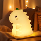 Satsus® Squishy Cute Silicone Dinosaur LED Night Light - Perfect Gift for Kids and Girls