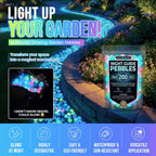 Colorful Glow in the Dark Garden Stones