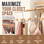 Multipurpose 360° Swivel Closet Hangers 5 Pack Set