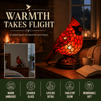 Art Glass Bird Ambient Table Lamp