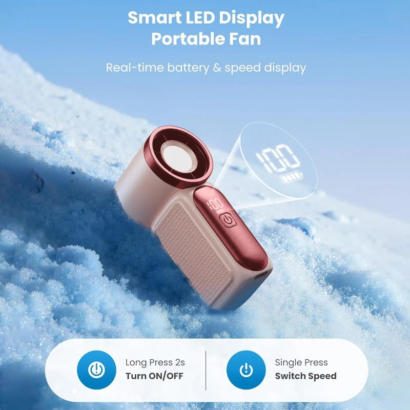 Smart LED Portable Fan