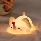 Satsus® Squishy Silicone Love Elephant LED Night Light - Perfect Gift for Kids and Girls