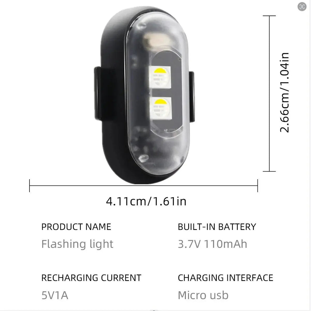 RGB LED Strobe Light — Wireless, Rechargeable, Color-Changing, Portable, DMX-Compatible, Sound-Activated