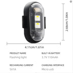 RGB LED Strobe Light — Wireless, Rechargeable, Color-Changing, Portable, DMX-Compatible, Sound-Activated