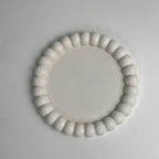 White Beaded-Edge Jesmonite Tray