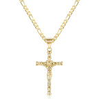 Sculpted Detail Crucifix Pendant