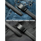 Micro-Adjust Leather Ratchet Belt